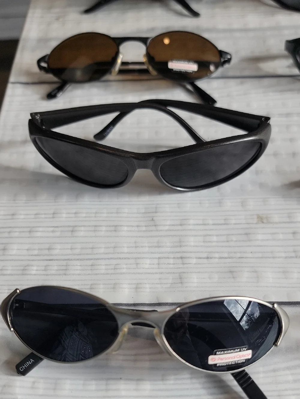 Sunglassed Assorted Cat-Eye and Slim Unbranded Lot - Black, Brown, Blue 24 Items